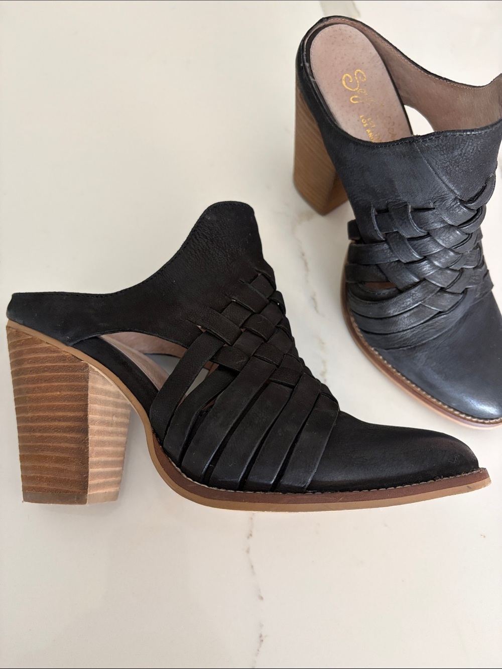 Seychelles Ebony Woven Clogs